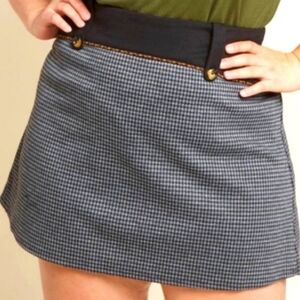 Banned Retro ModCloth Houndstooth Mini Skirt 4XL